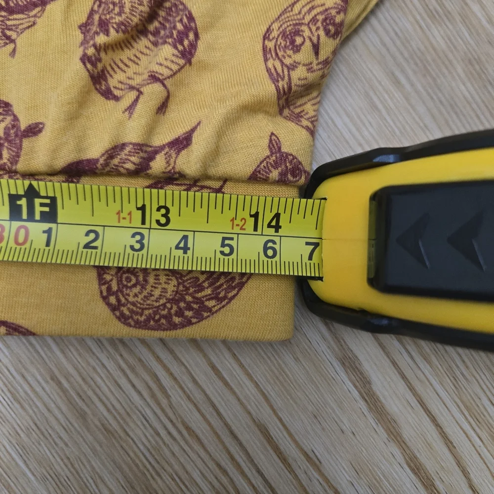 Modcloth Yellow Owl Pattern Skater Skirt - Picture 4 of 6